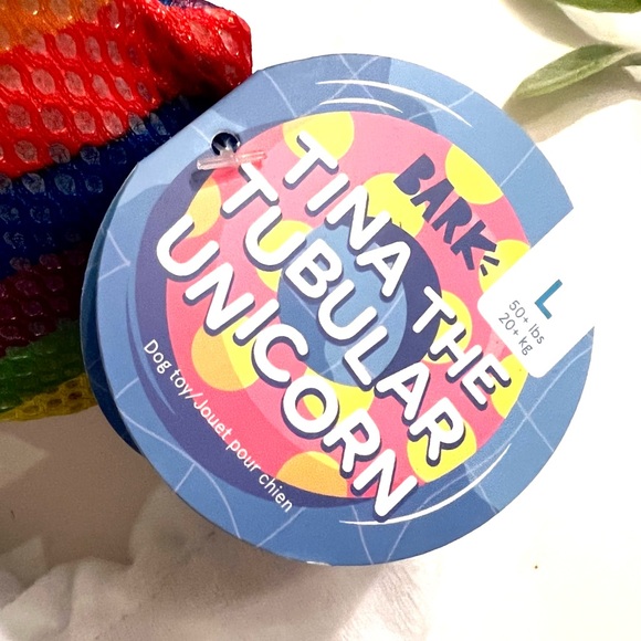 NWT, Barkbox Exclusive “Tina the Tubular Unicorn” Dog Toy - Picture 2 of 3